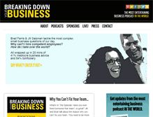 Tablet Screenshot of breakingdownyourbusiness.com